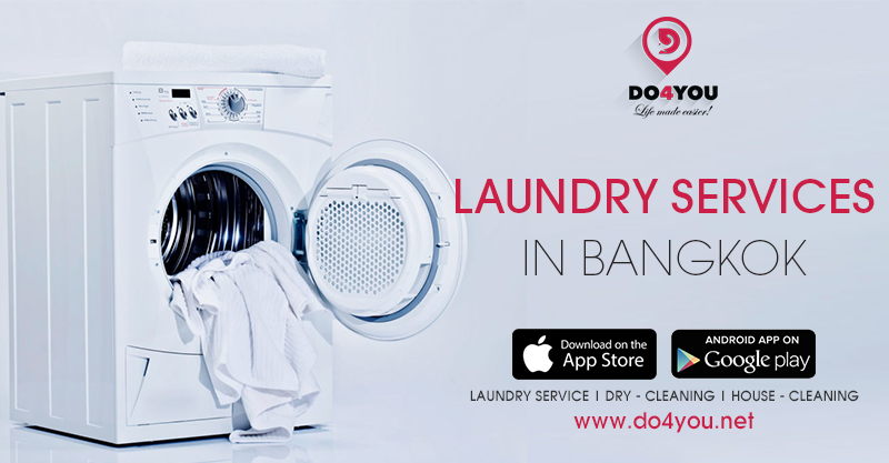 DO4YOU_Laundry Services Bangkok  Laundry Basket Overflowing? DO4YOU can wash, dry and fold for you! Give us a chance and Download our app or order our services through https://www.do4you.net/.
 by DO4YOU