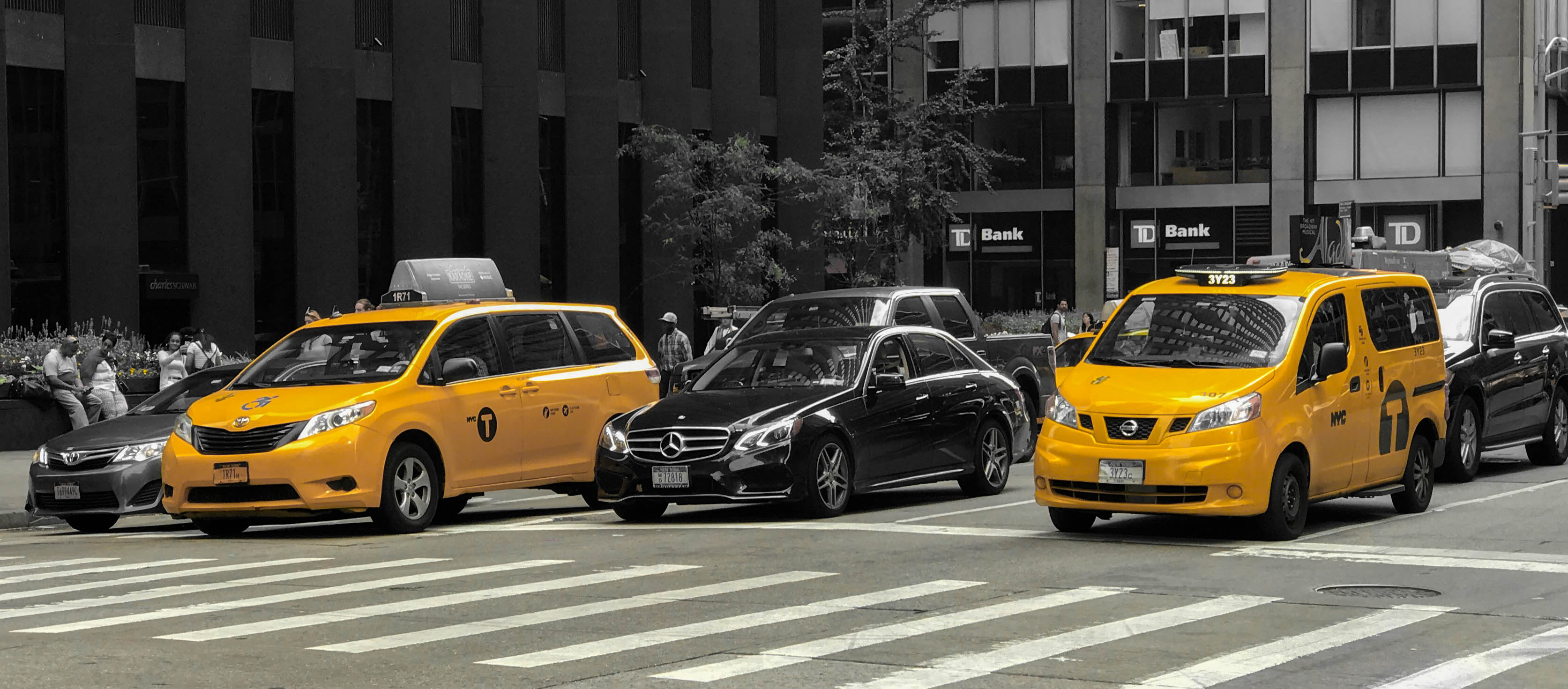 New York Taxi's Picture taken in New York City  by Tony Keogh Photography
