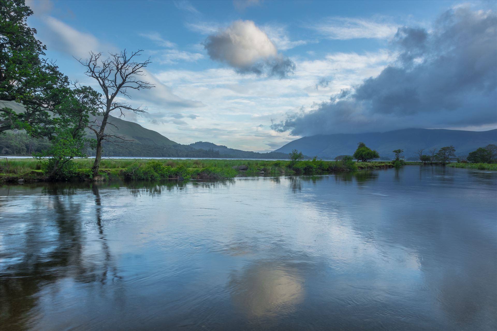 Derwent Water - South Side Derwent Water in the Lake District in the North of England looking north towards Keswick. by Tony Keogh Photography