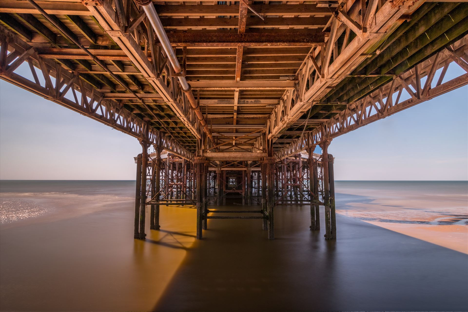 Blackpool Central Pier The Central Pier, Blackpool is one of 3 with the South and North ones at the end of the Golden Mile. Blackpool is on the Fylde Coast in the North of England.  by Tony Keogh Photography