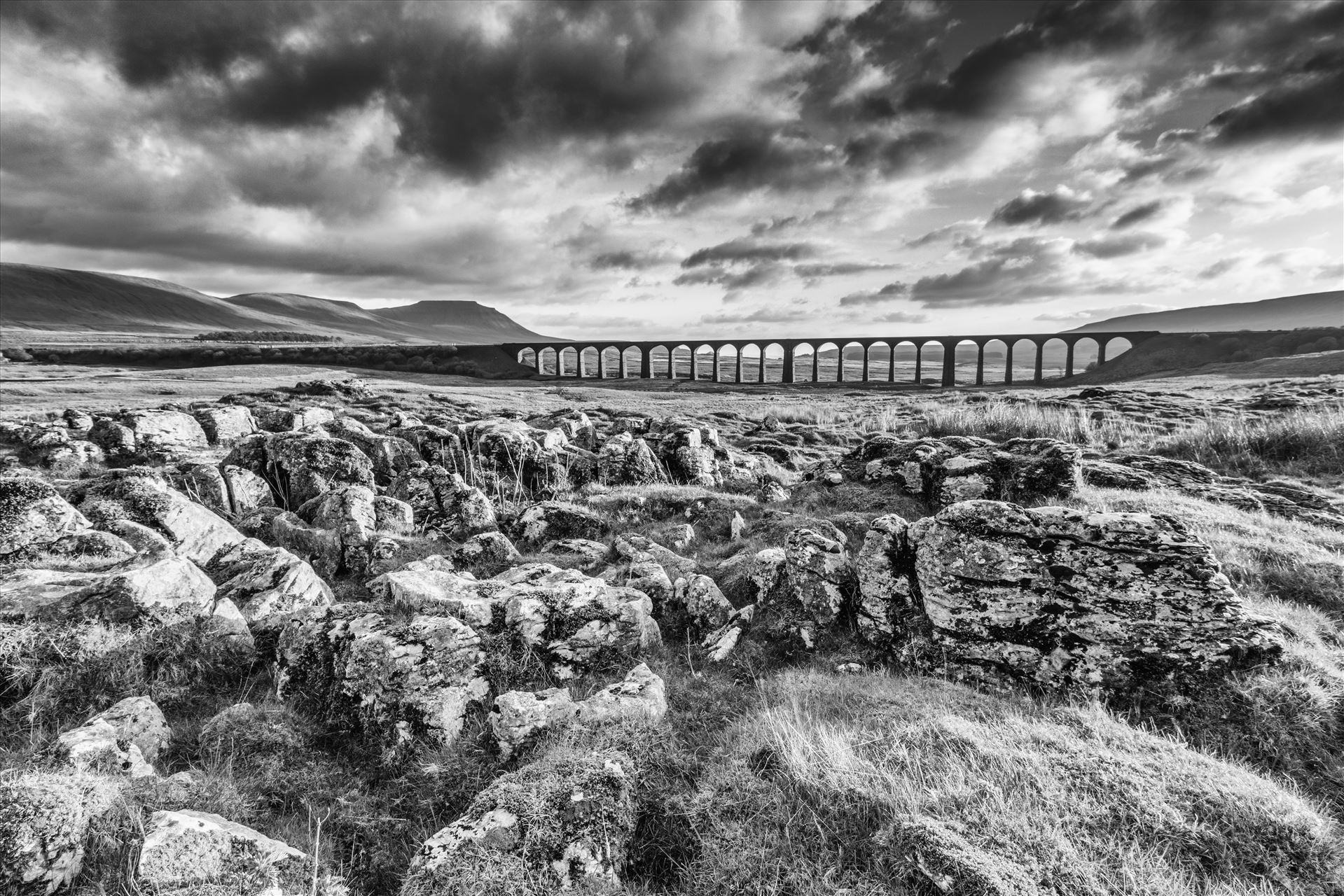 Ribblehead Viaduct 4 The Ribblehead Viaduct in the Yorkshire Dales. It's main purpose is as part of the Settle to Carlisle railway carrying famous trains like the Flying Scotsman. by Tony Keogh Photography