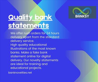 Apply for a fake bank statements, novelty documents, replacement docs. Know how to make a fake bank statement online and our full range of novelties.