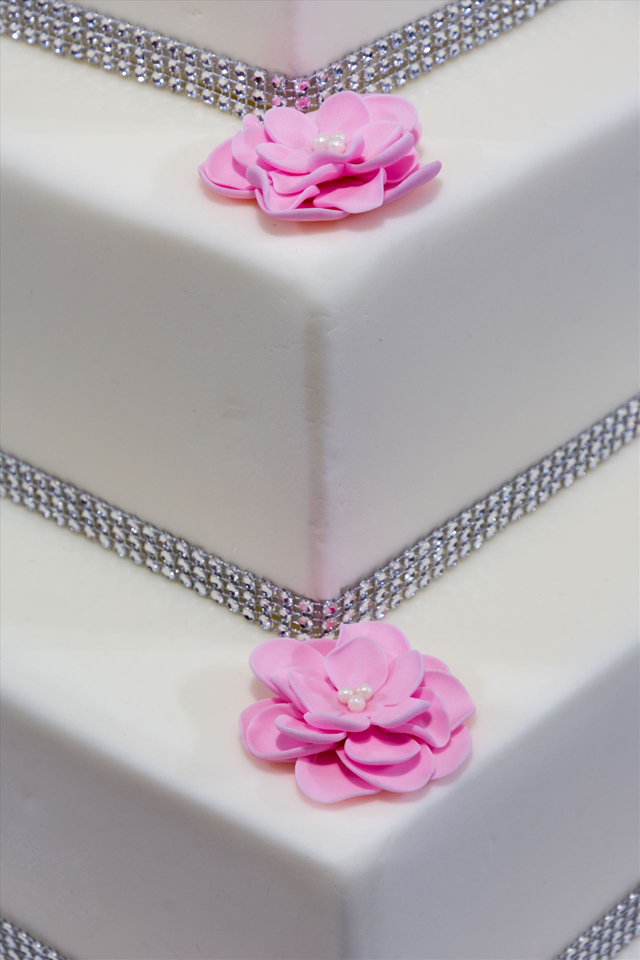 . I'm delighted to publish this photo of my 3 tier square cake design. The cake itself can be made in flavours to suit and also designs to suit. I love the simple but elegant finish to this. by Alison Wonderland Bakes