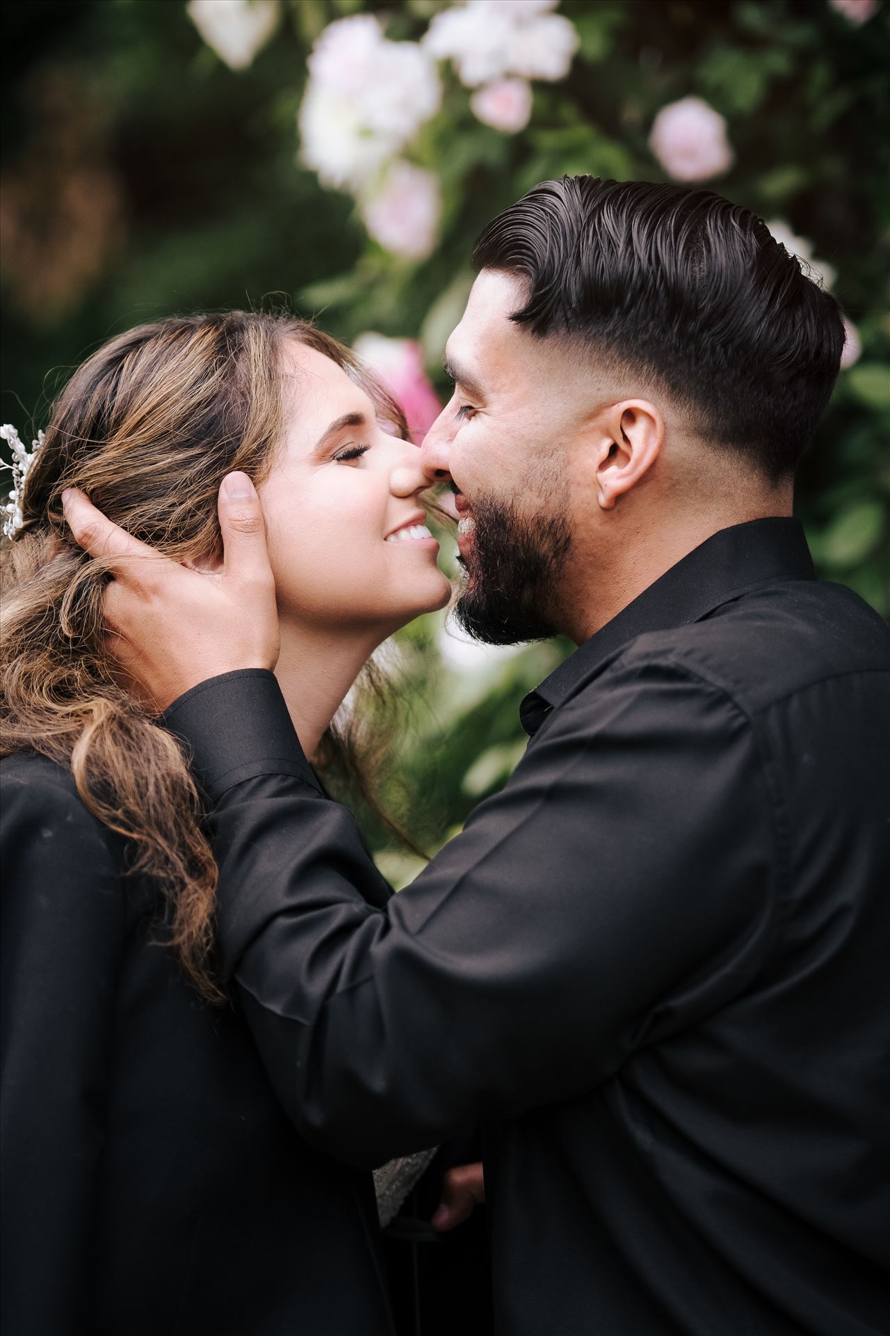Final--3.JPG Mirror's Edge Photography San Luis Obispo and Santa Barbara County Wedding Photographer. Kaleidoscope Inn and Gardens Wedding. Bride and Groom Romantic Kiss. by Sarah Williams