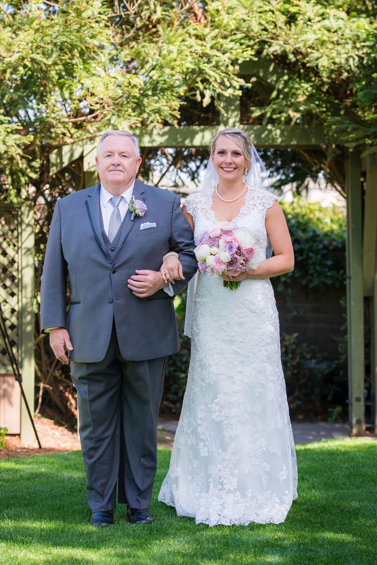 SP Gallery-8789.JPG Cypress Ridge Pavilion Wedding Photography by Mirror's Edge Photography in Arroyo Grande California.  Bride and father down the asile by Sarah Williams