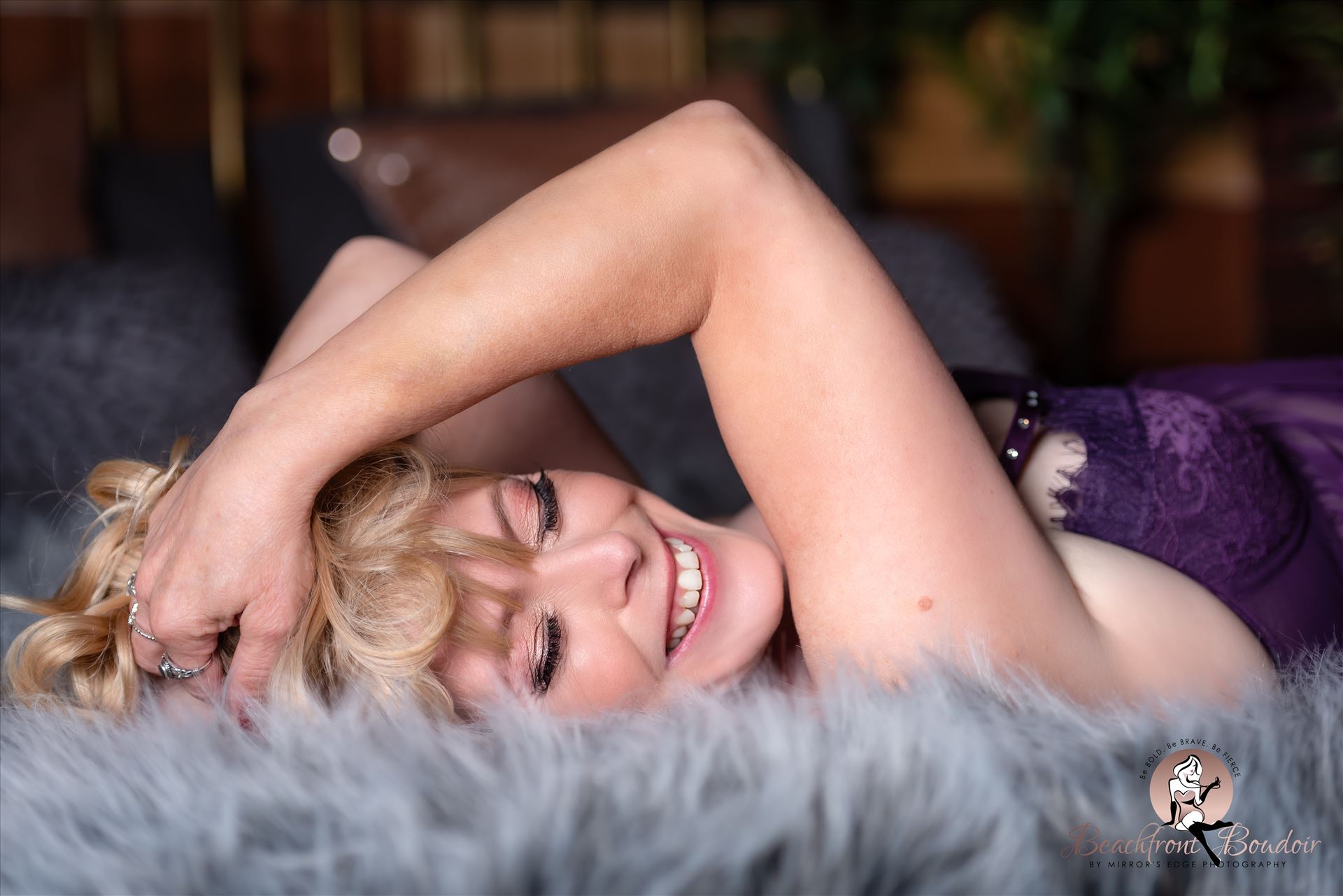 Mrs. A Smiles Beachfront Boudoir by Mirror's Edge Photography is a Boutique Luxury Boudoir Photography Studio located just blocks from the beach in Oceano, California. My mission is to show as many women as possible how beautiful they truly are! Beautiful blonde smile. by Sarah Williams