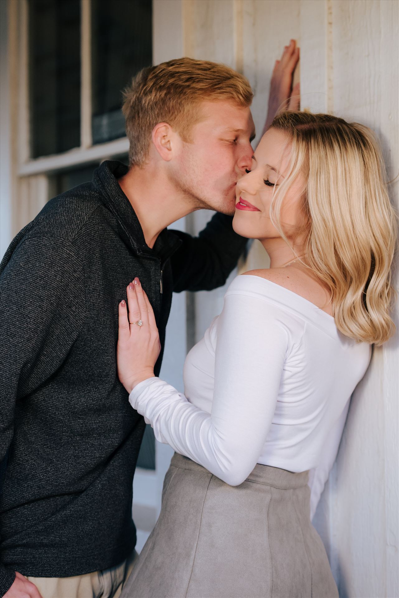 DSC_2887.JPG San Luis Obispo and Santa Barbara County Wedding and Engagement Photography. Mirror's Edge Photography captures Montana de Oro Engagement Session.  The kiss. by Sarah Williams