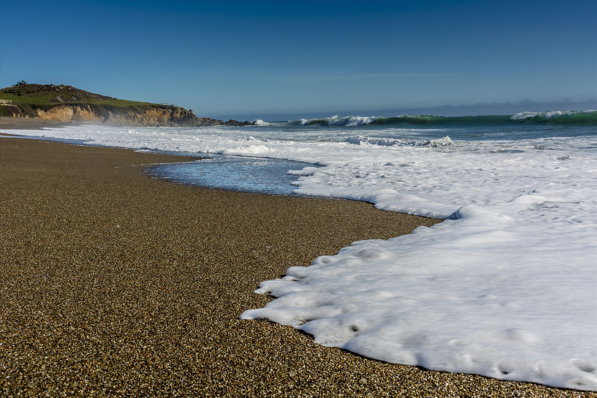 Waverly Beach Cambria.jpg Cambria California Moonstone Beach where sand and surf meet by Sarah Williams