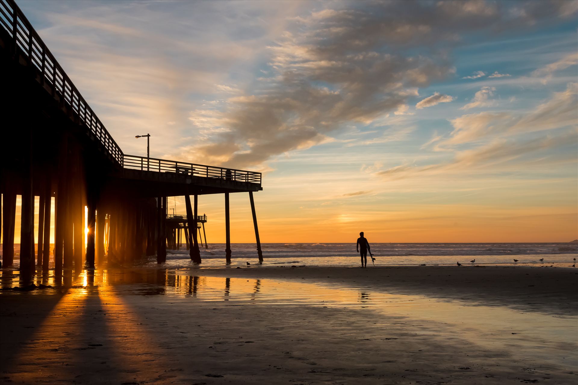 Sunset and the Surfer.jpg  by Sarah Williams