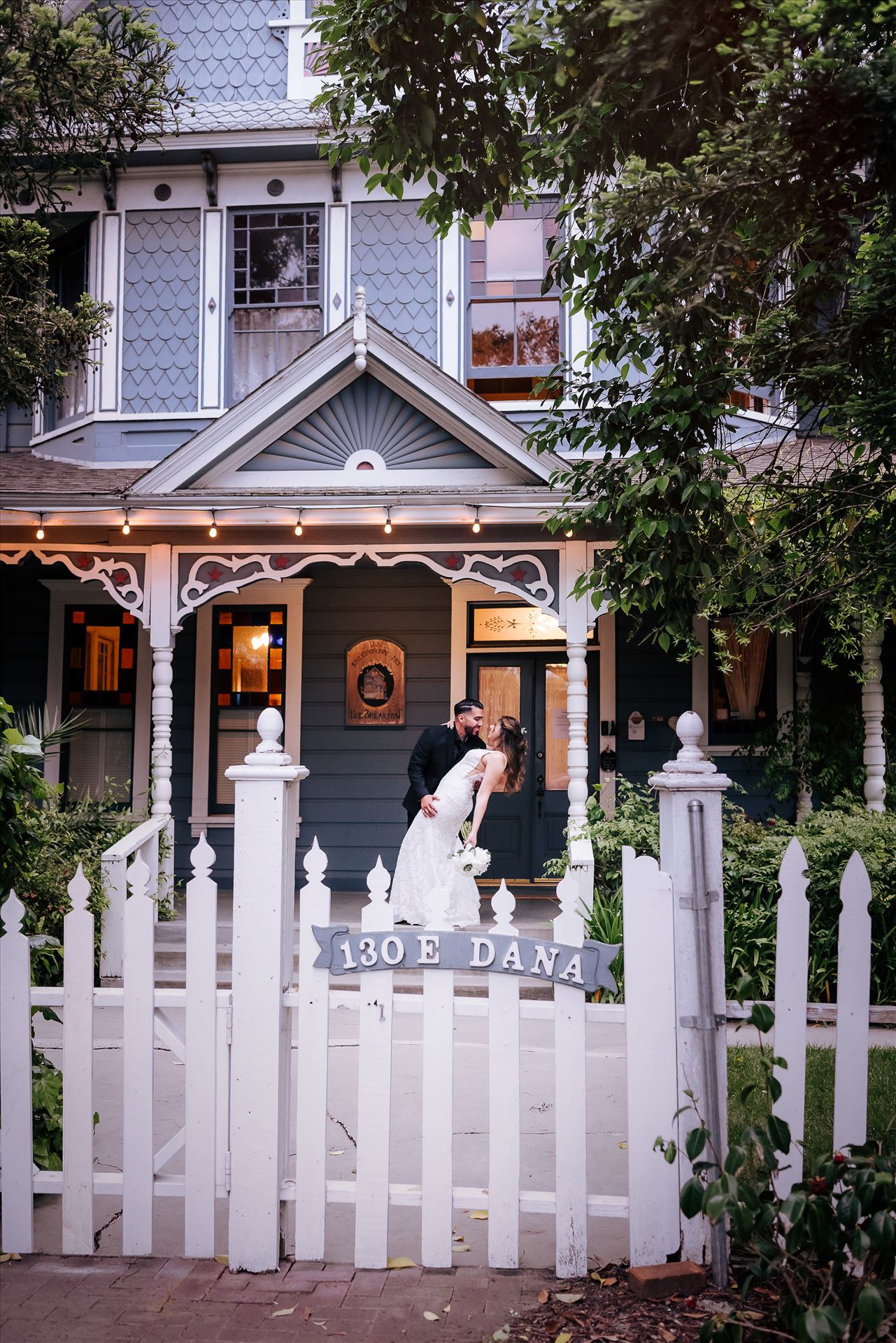 Final--3.JPG Mirror's Edge Photography San Luis Obispo and Santa Barbara County Wedding Photographer. Kaleidoscope Inn and Gardens Wedding.  Bride and Groom Dip Kiss. by Sarah Williams