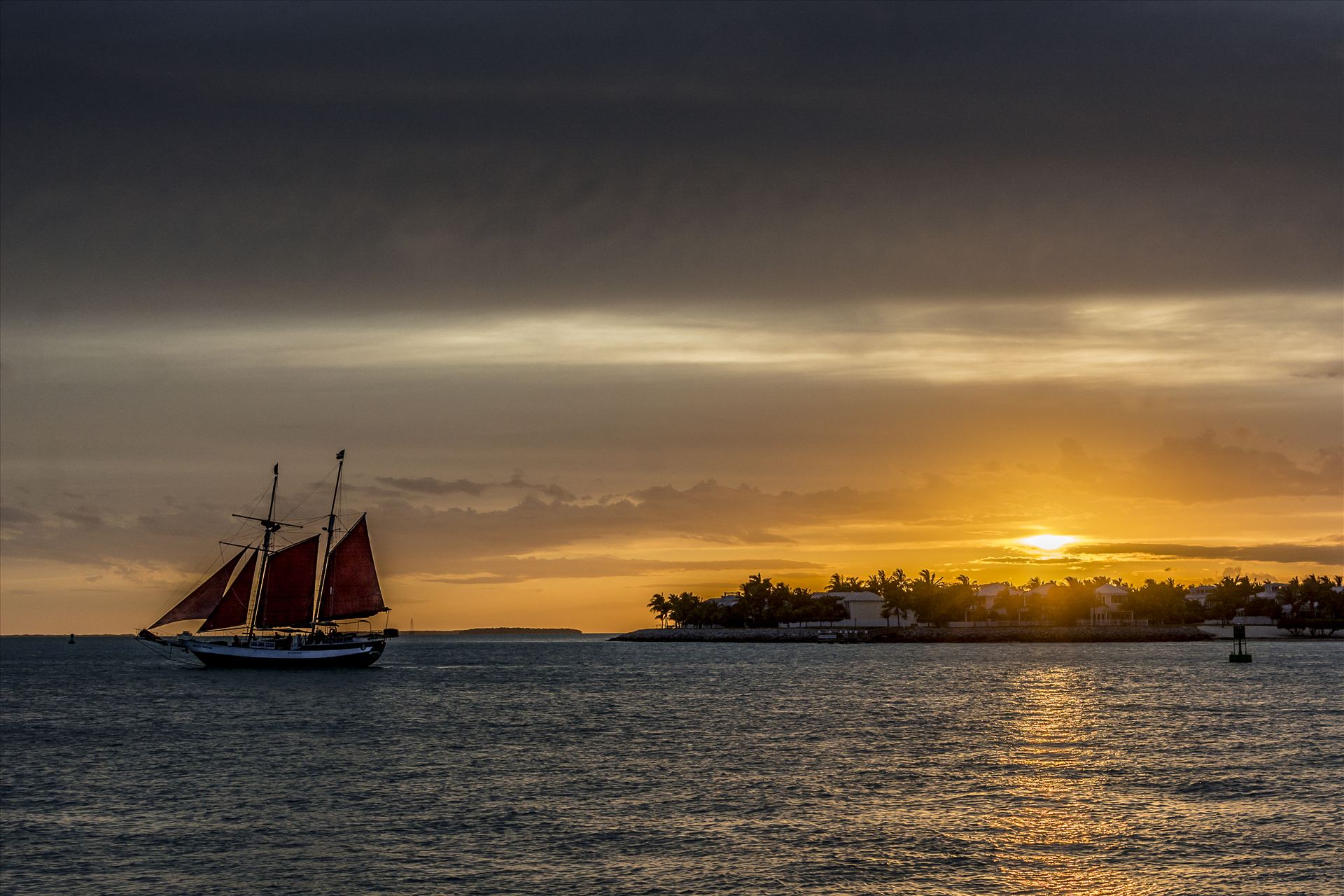 Galleon Sunset.jpg Key West sunset celebration with tall ships in the distance. by Sarah Williams