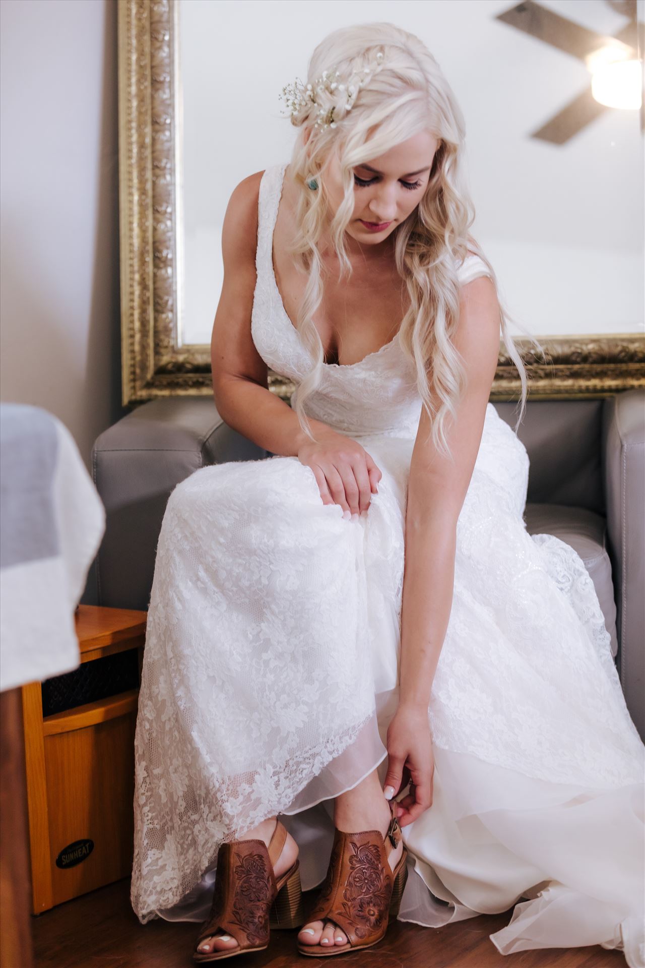 _Y9A6137.JPG Pismo Beach Wedding in San Luis Obispo County by Mirror's Edge Photography.  Gorgeous windswept beach wedding vibes with a country and boho flair.  Bride putting on shoes. by Sarah Williams