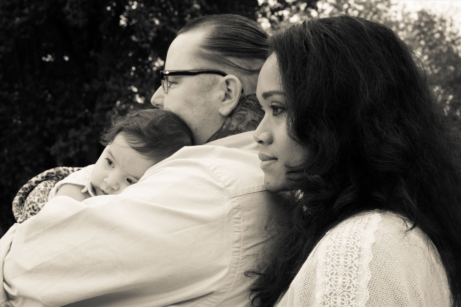 Dad, Mom and Aibhlin BW.jpg  by Sarah Williams