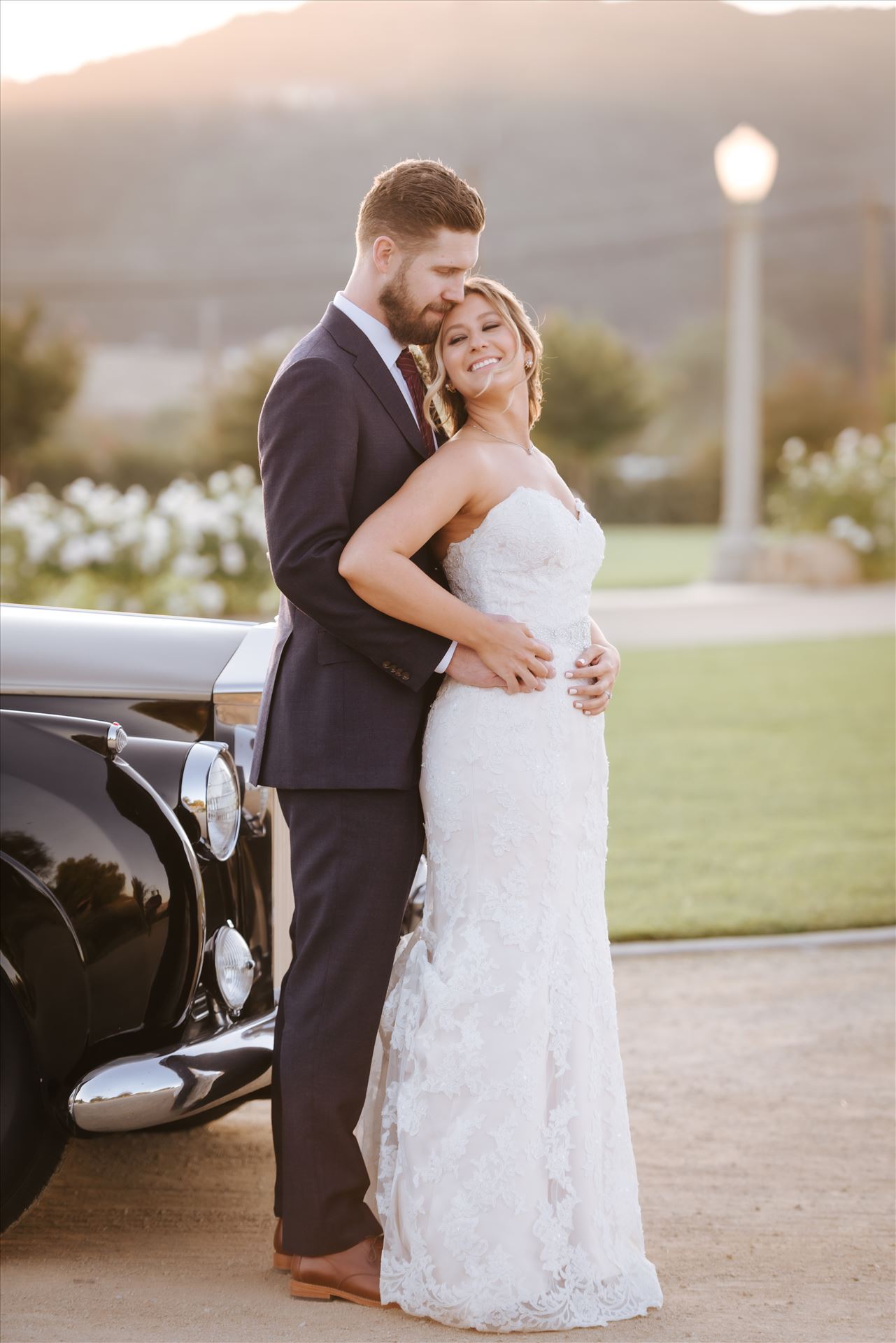 Port-7541.JPG White Barn in Edna Valley rustic chic wedding by Mirror's Edge Photography, San Luis Obispo County Wedding and Engagement Photographer.  Sunset elegance with Rolls Royce and Bride and Groom in front of the White Barn in Edna Valley California. by Sarah Williams