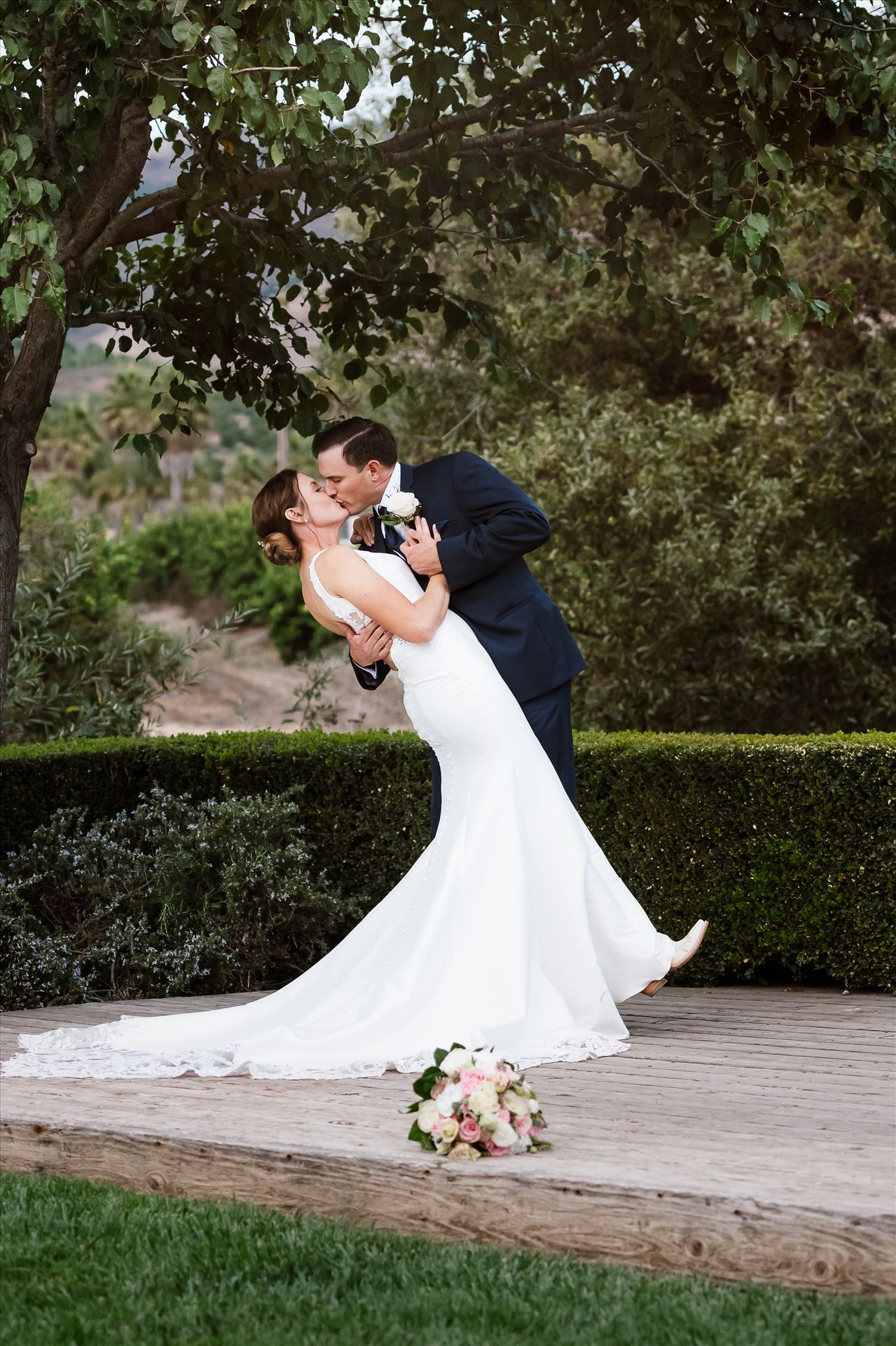 BG Final--6.jpg Dana Powers House and Barn Nipomo, California in San Luis Obispo County by Mirror's Edge Photography.  Amazing venue  in Downtown San Luis Obispo. Country Bride and Groom dance and dip in gardens at sunset. by Sarah Williams