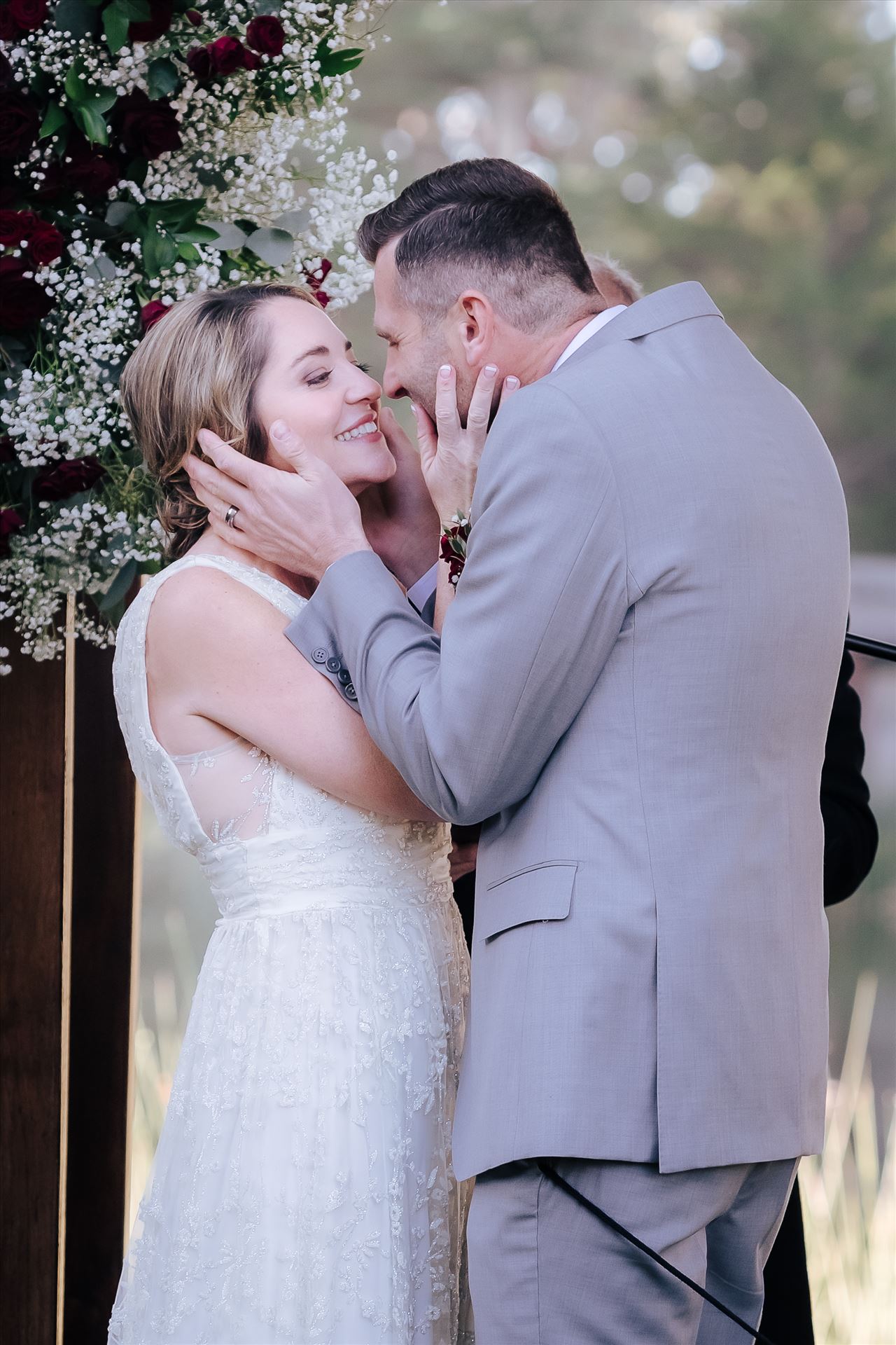 Final-9746.jpg Sarah Williams of Mirror's Edge Photography, a San Luis Obispo and Central Coast Wedding Photographer, captures Christiana and Istvan's Cypress Ridge Pavilion Wedding. Bride and Groom kiss. by Sarah Williams