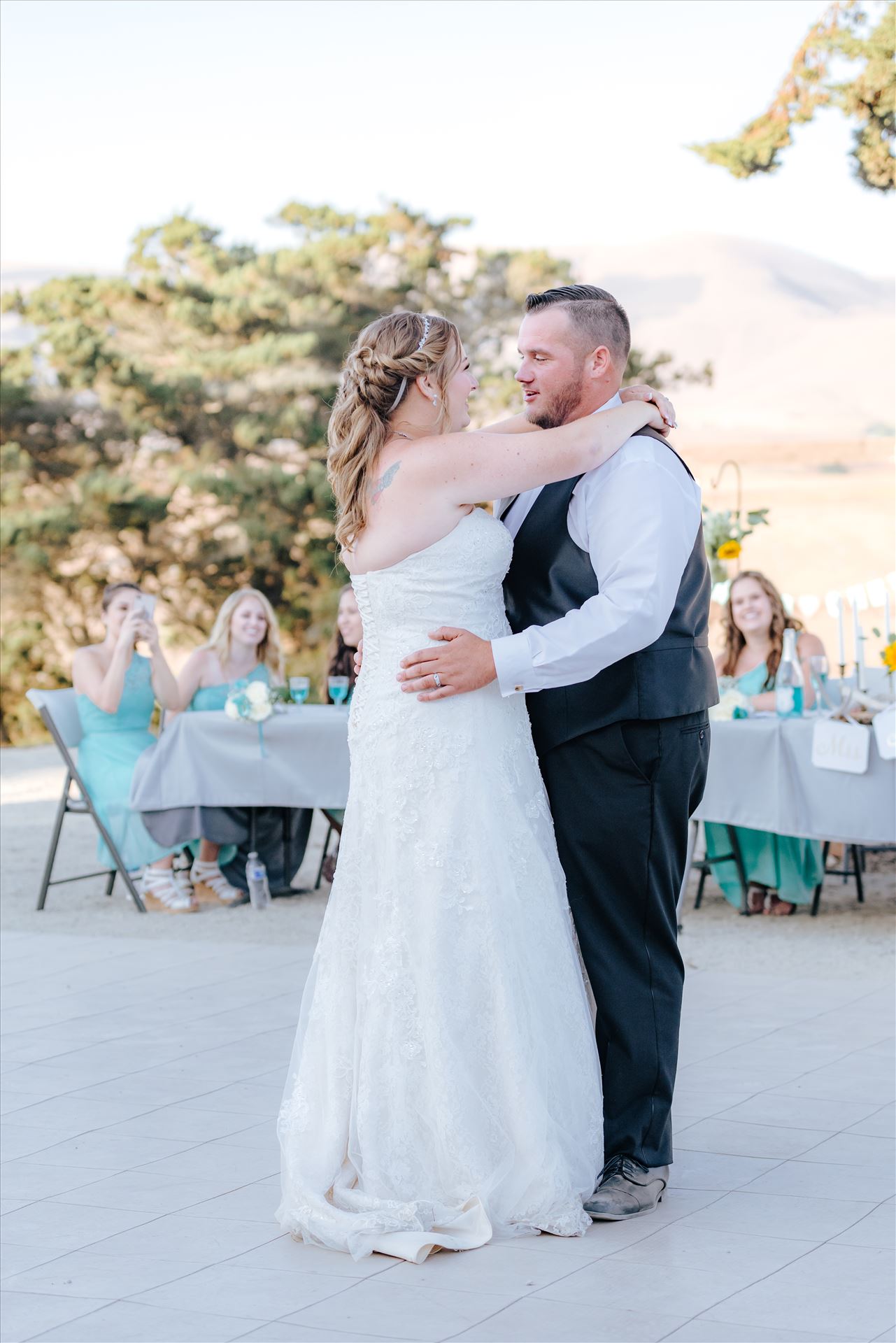 Cherie and Brandon 107 Mirror's Edge Photography, a San Luis Obispo Wedding Photographer, captures a wedding at the Historic Dana Adobe in Nipomo California.  First dance. by Sarah Williams