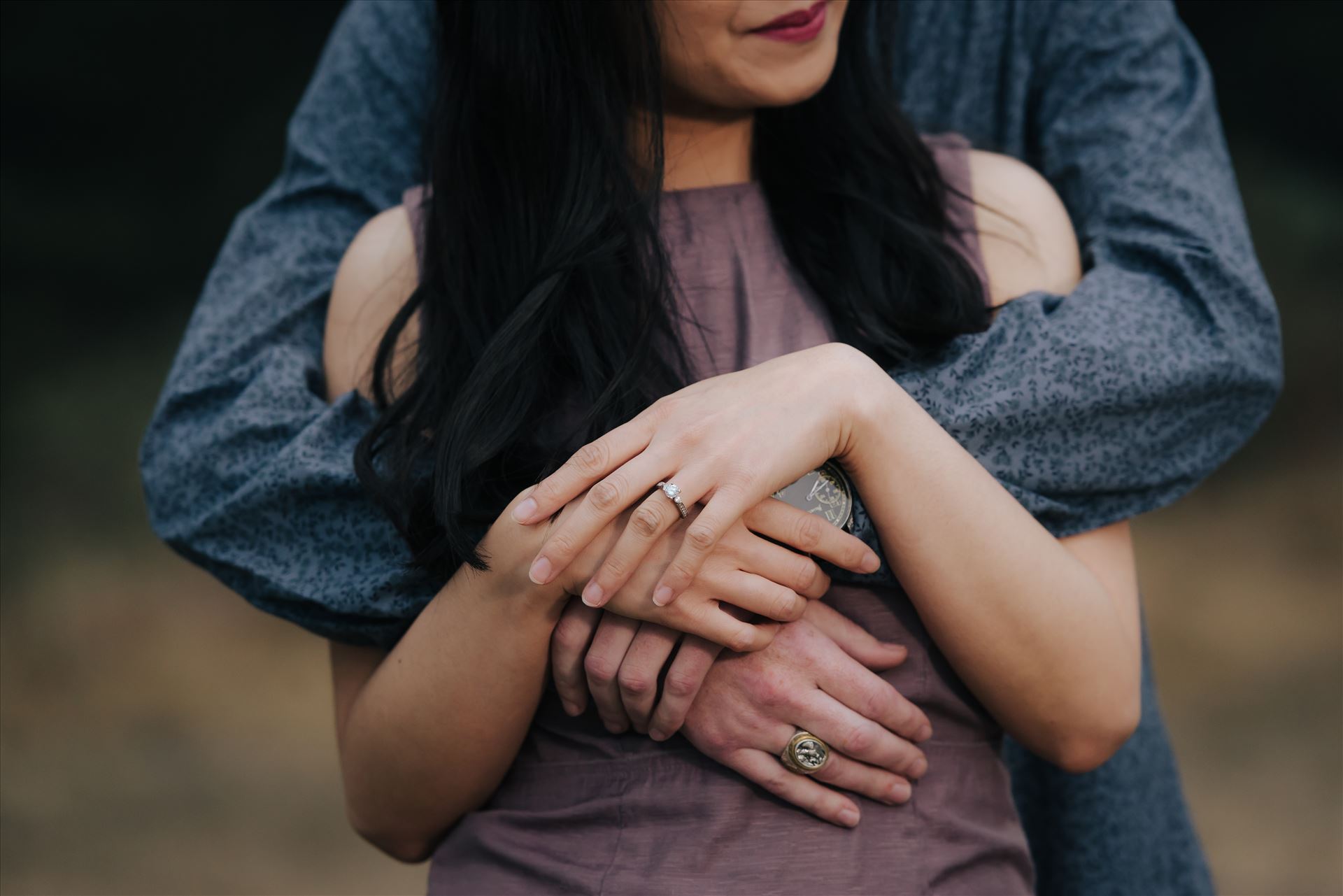 Carmen and Josh 31 Montana de Oro Spooners Cove Engagement Photography Los Osos California.  Hands and Rings by Sarah Williams