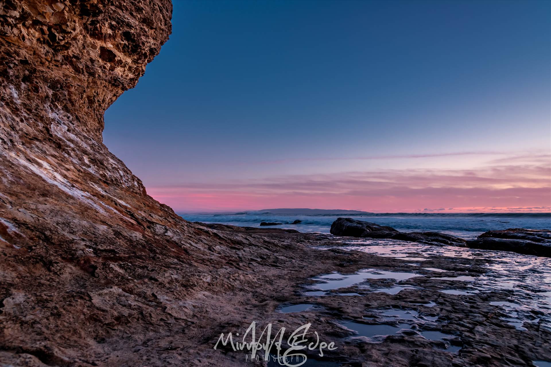Shell Beach Cliff Pink Sunset.jpg undefined by Sarah Williams