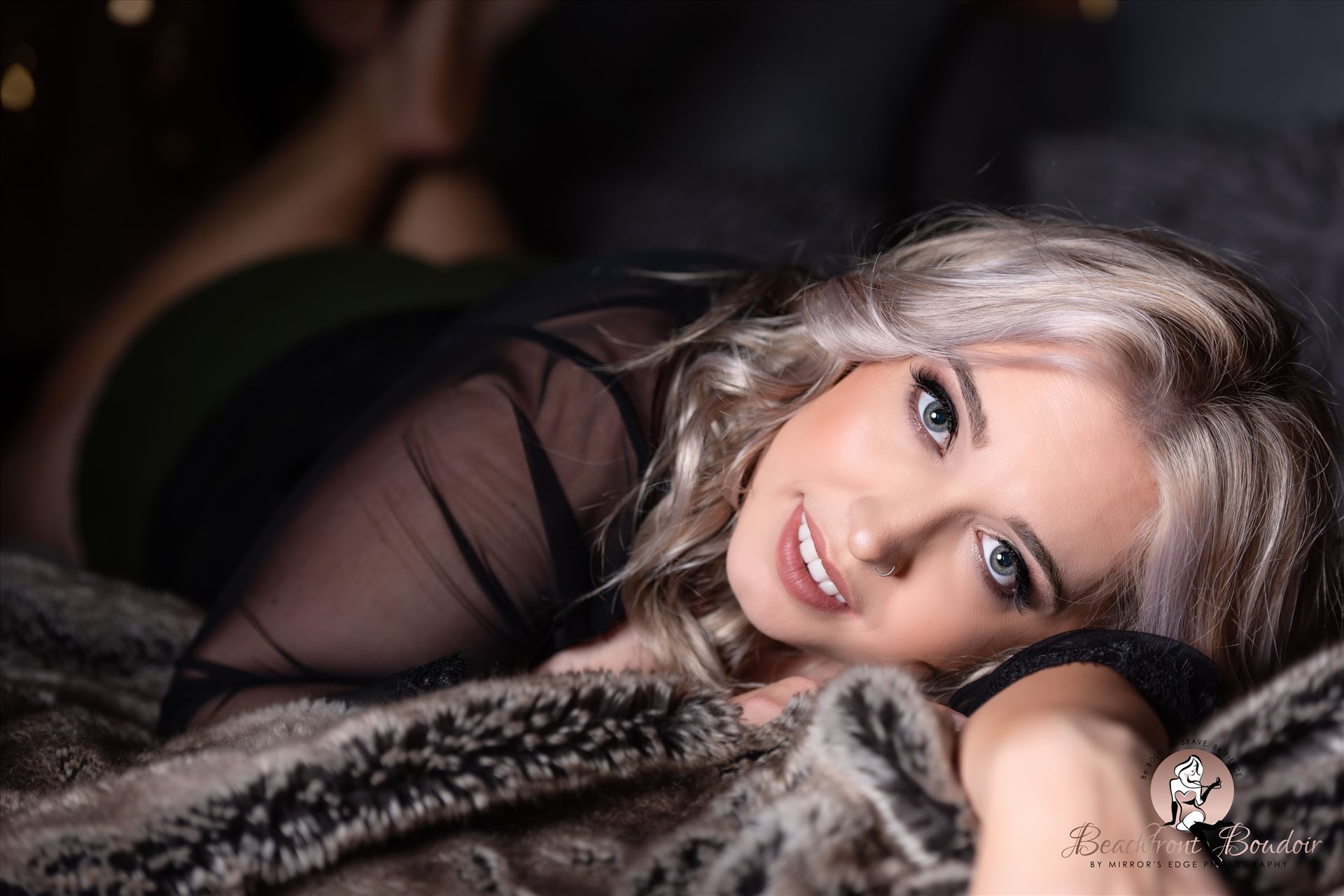 Port-.JPG Beachfront Boudoir by Mirror's Edge Photography is a Boutique Luxury Boudoir Photography Studio located in San Luis Obispo County. My mission is to show as many women as possible how beautiful they truly are! Gorgeous eyes boudoir smiling by Sarah Williams