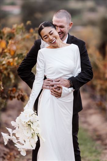 Sarah Williams of Mirror's Edge Photography, a San Luis Obispo Wedding, Engagement and Portrait Photographer, capture's the intimate wedding of Brett and Yumi at the Cass Winery and Vineyards in Paso Robles, California.