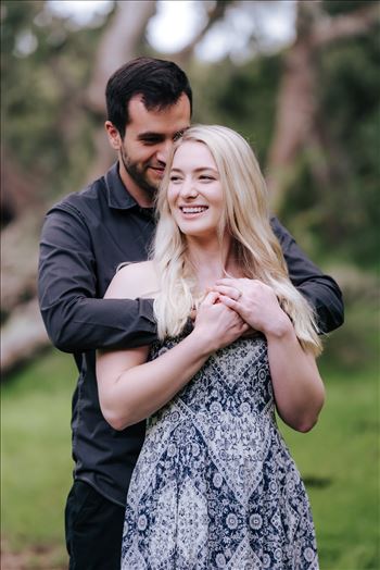 Sarah Williams of Mirror's Edge Photography, a San Luis Obispo Wedding and Engagement Photographer, captures Stephanie and Gabe's Sunset Engagement Session at the Los Osos Oaks Reserve in Los Osos California.
