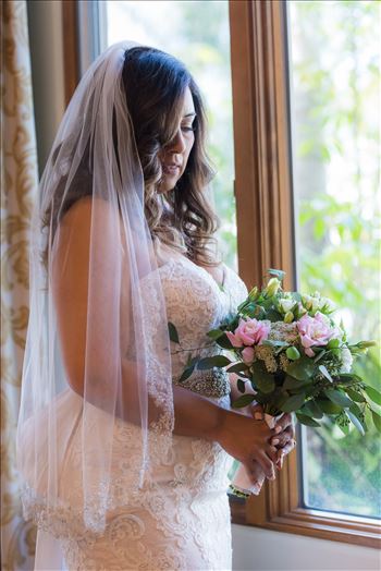 Candy and Christopher 03 - Wedding at Dolphin Bay Resort and Spa in Shell Beach, California by Sarah Williams of Mirror\u0027s Edge Photography, a San Luis Obispo County Wedding Photographer. Bride at Dolphin Bay bridal photography