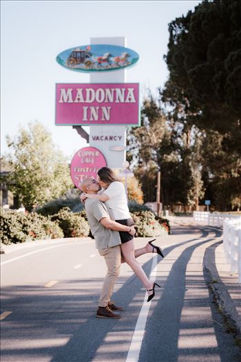 Sarah Williams of Mirror's Edge Photography, a  San Luis Obispo Wedding and Engagement Photographer, captures this surprise Proposal at the Madonna Inn in San Luis Obispo California!