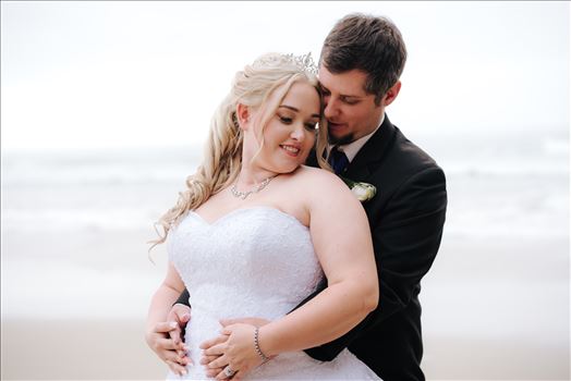 Jessica and Michael 66 - Sea Venture Resort and Spa Wedding Photography by Mirror\u0027s Edge Photography in Pismo Beach, California. Romantic Bride and Groom at sunset