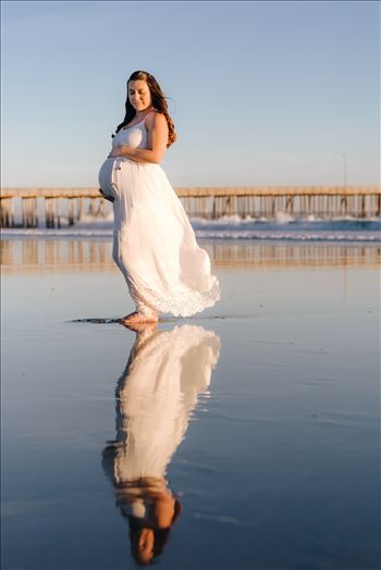 Erica and Nicholas maternity photography session in Avila Beach, California in San Luis Obispo County.