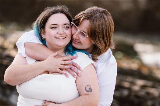 Sarah Williams of Mirror's Edge Photography, a San Luis Obispo Wedding and Engagement Photographer, captures the Engagement of Cassidy and Anna Mae at Spooner's Cove and the bluffs over Montana de Oro in Los Osos, California.