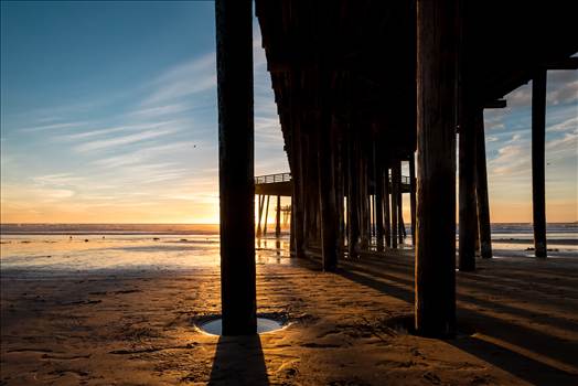 Under Pismo Pier at Sunset.jpg by Sarah Williams