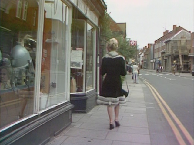 Hard Times 8.jpg Ingrid leaves the hairdressers, Series 7, Episode 7: 'Hard Times' (1975) by Vienna