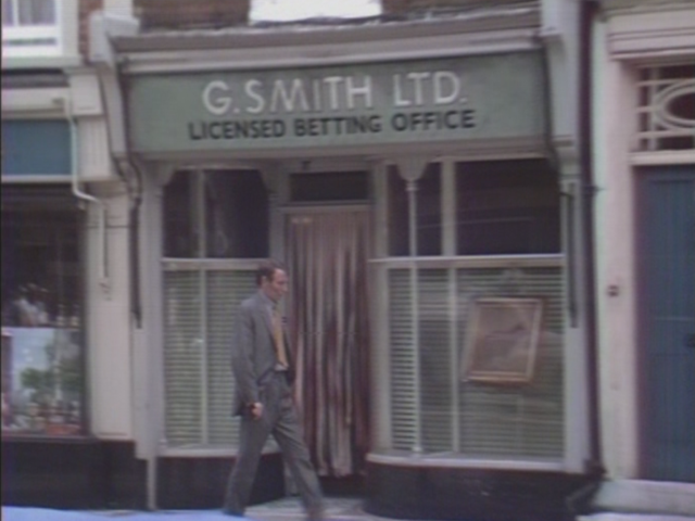 The Bankrupt 4.jpg Marker visits the betting shop, Series 6, Episode: 1 'The Bankrupt' (1972) by Vienna