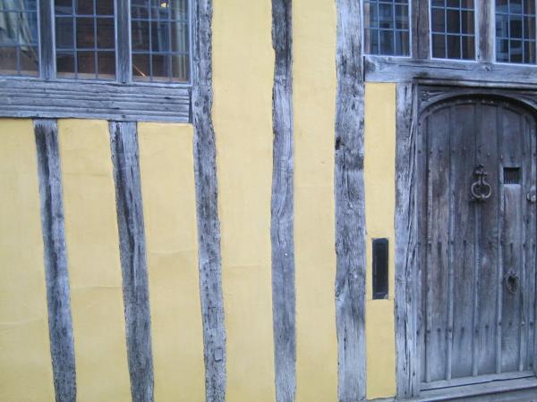 Witchfinder General 14.jpg Hopkins and Stearne spot Sara in Lavenham: Water Street, Lavenham, Suffolk - Witchfinder General (1968) by Vienna