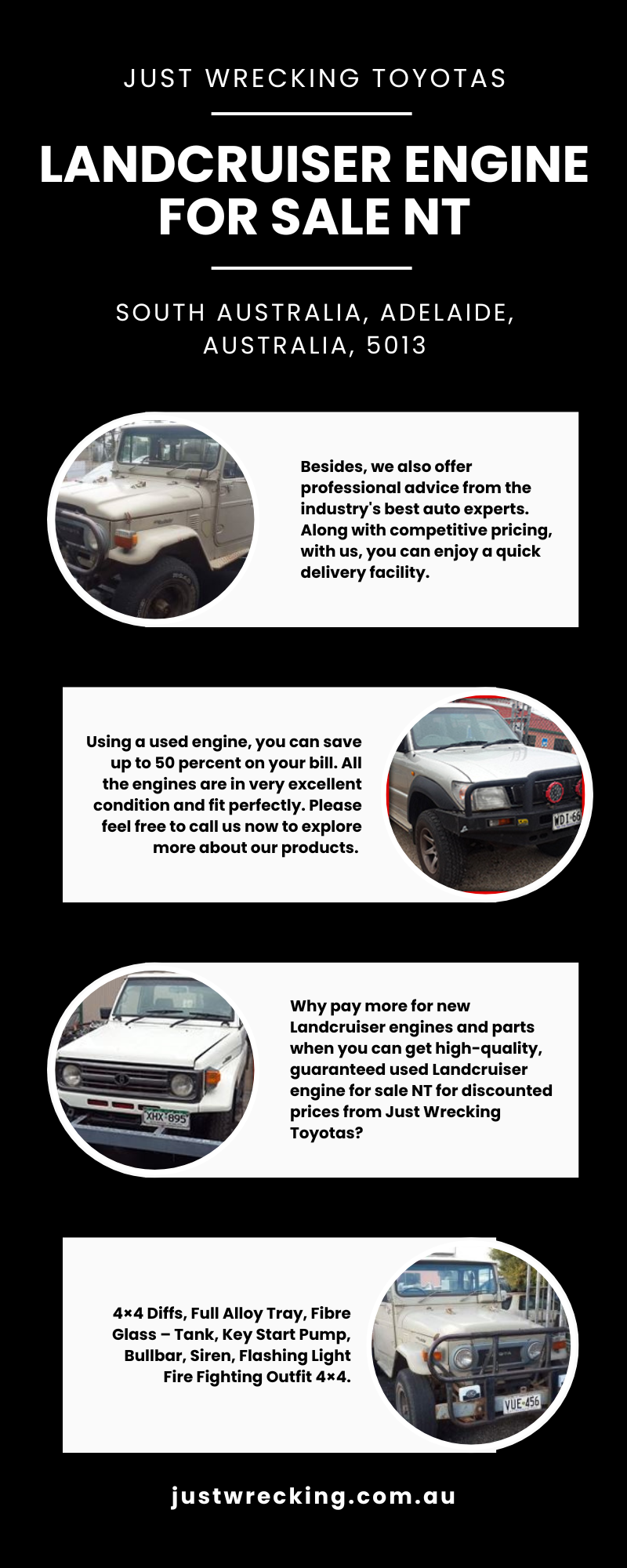 Landcruiser engine for sale NT.png  by justwreckingtoyotas