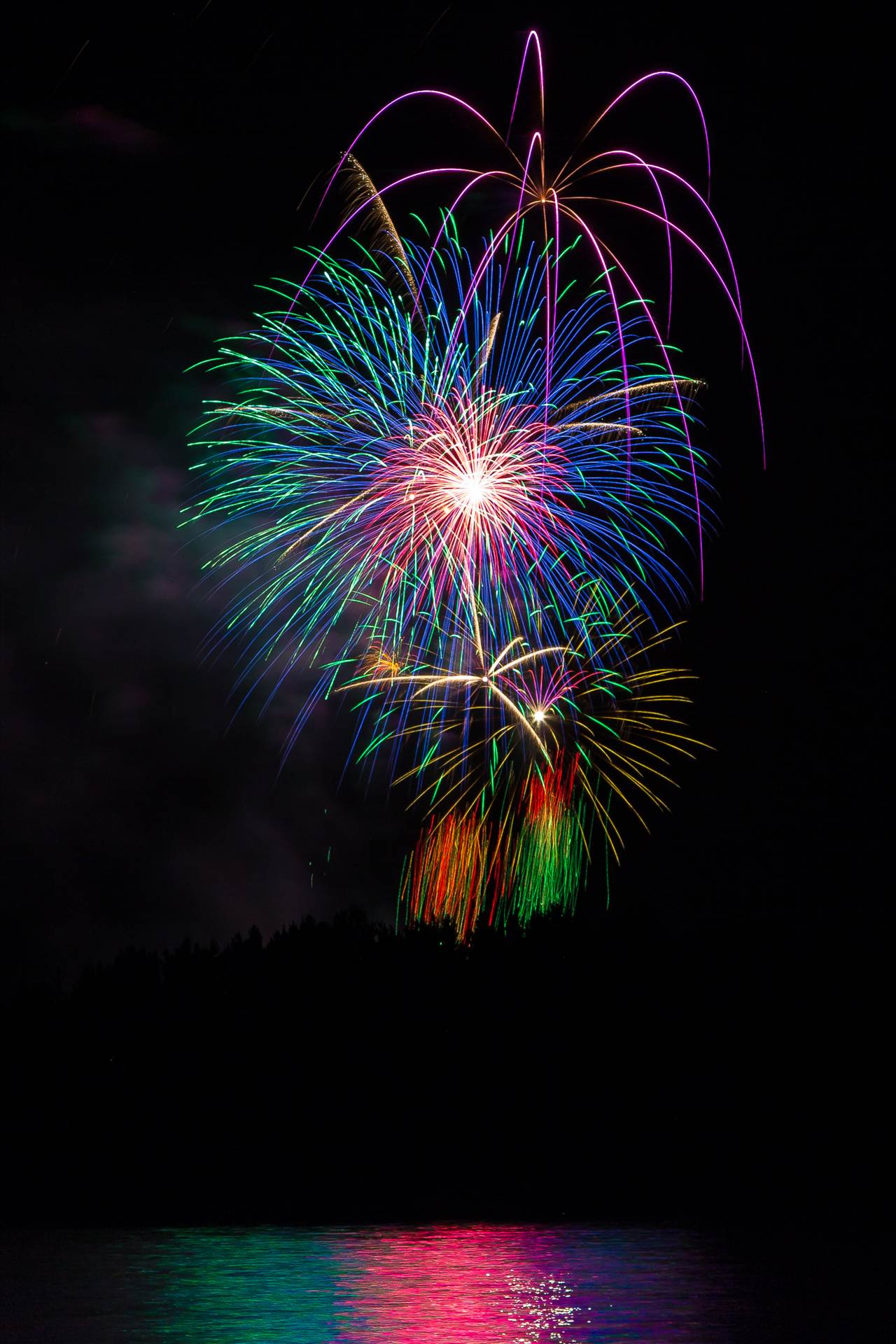 Dillon Reservoir Fireworks 2015 4  by Scott Smith Photos