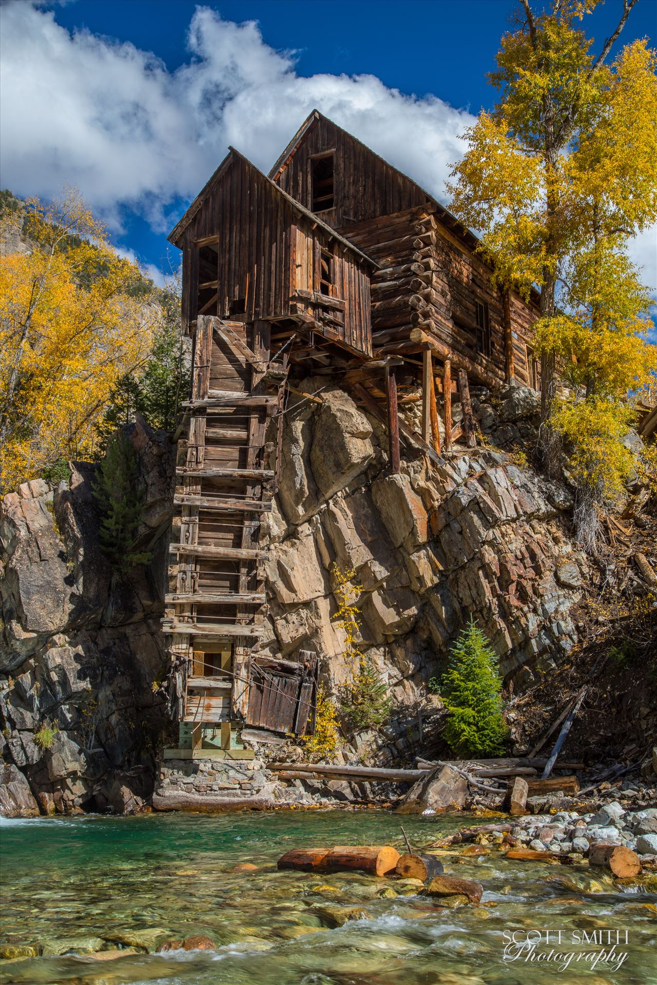 Crystal Mill, Colorado 14 The Crystal Mill, or the Old Mill is an 1892 wooden powerhouse located on an outcrop above the Crystal River in Crystal, Colorado by Scott Smith Photos