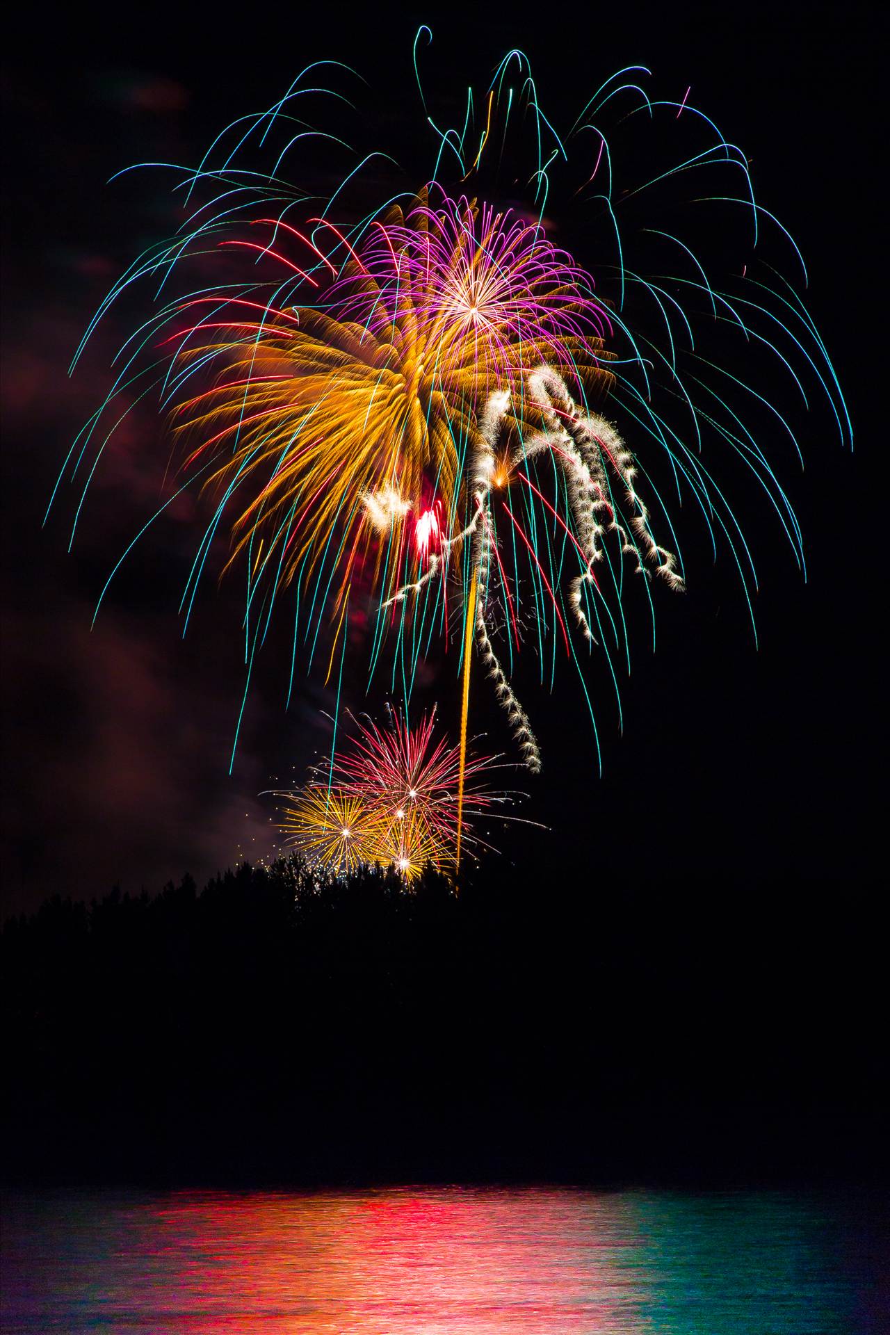 Dillon Reservoir Fireworks 2015 1  by Scott Smith Photos