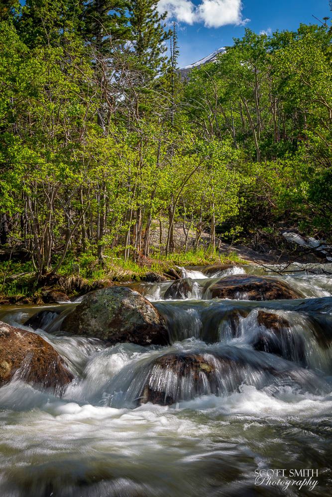 The top of Alberta Falls  by Scott Smith Photos