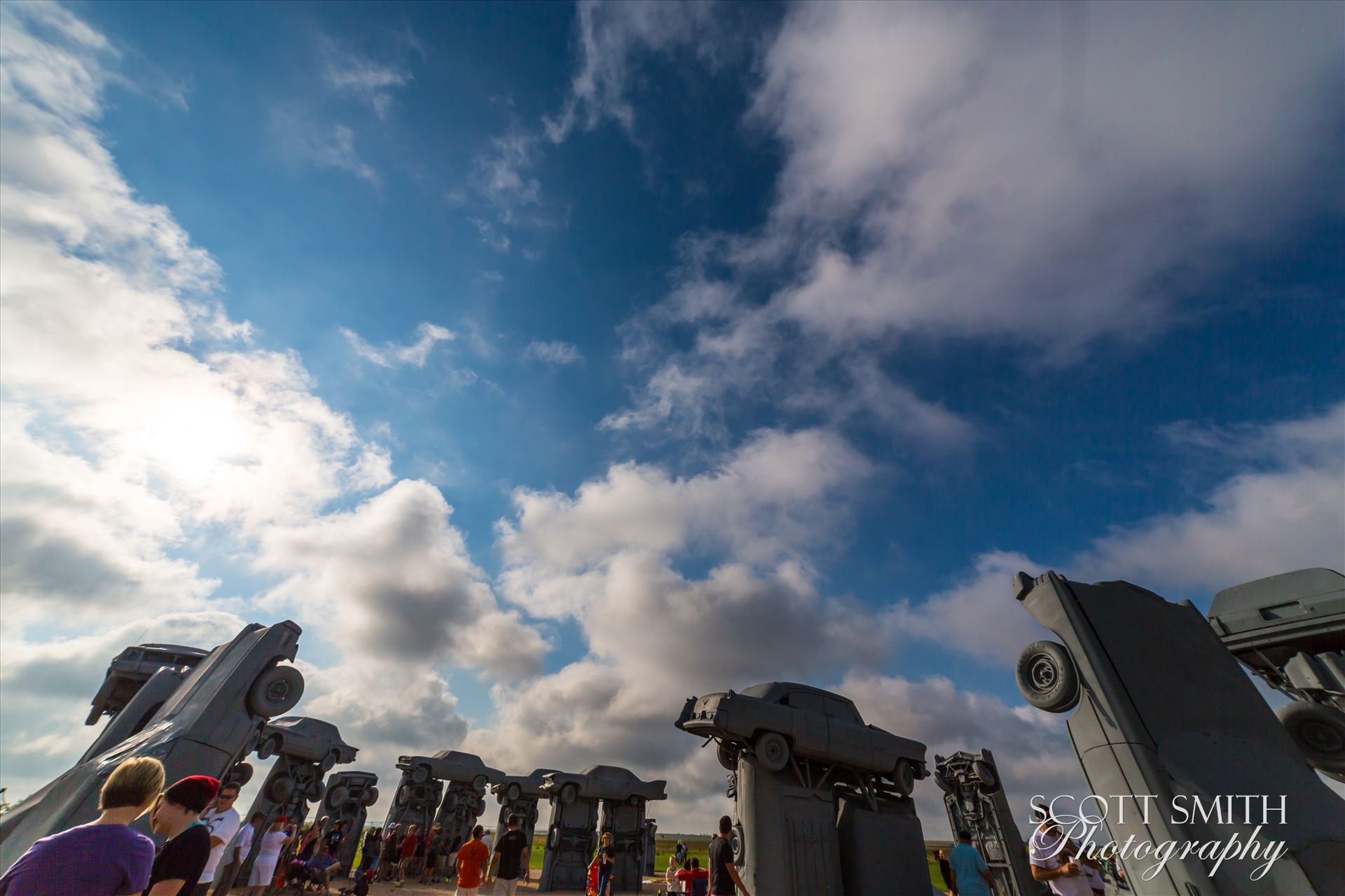 2017 Solar Eclipse 01 Total solar eclipse, at Carhenge in Alliance. Nebraska August 21, 2017. by Scott Smith Photos