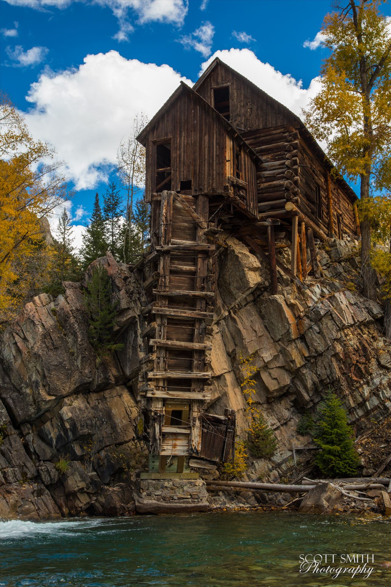 Crystal Mill, Colorado 13 The Crystal Mill, or the Old Mill is an 1892 wooden powerhouse located on an outcrop above the Crystal River in Crystal, Colorado by Scott Smith Photos