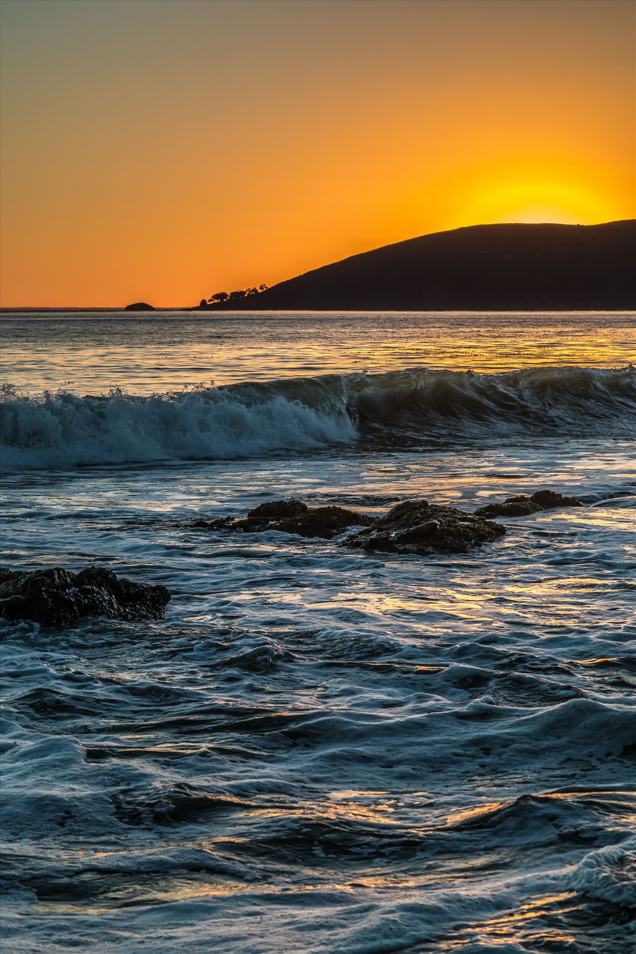 Sunset at Shell Beach 6  by Scott Smith Photos