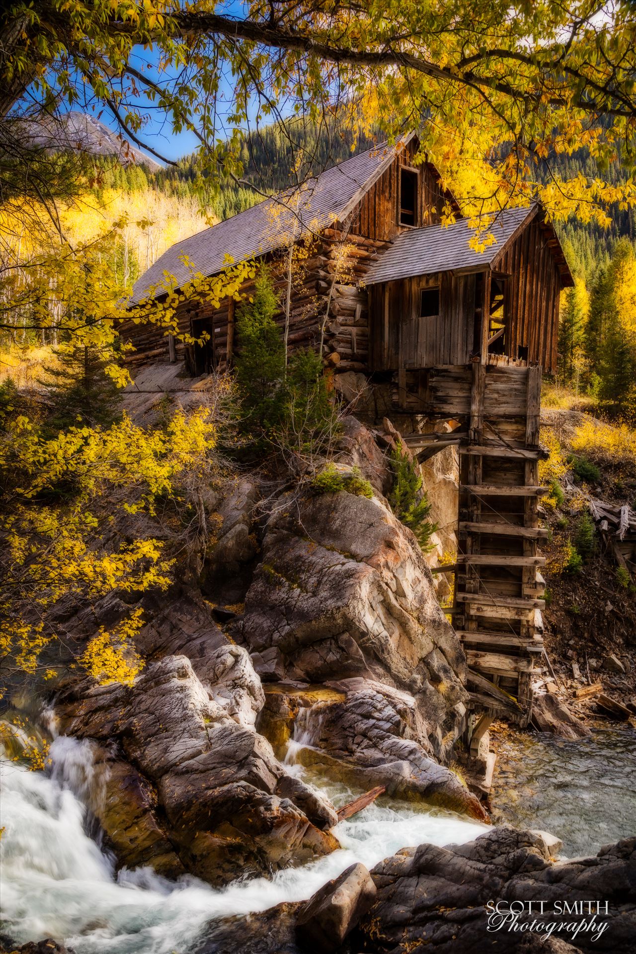 Crystal Mill, Colorado 12 The Crystal Mill, or the Old Mill is an 1892 wooden powerhouse located on an outcrop above the Crystal River in Crystal, Colorado by Scott Smith Photos