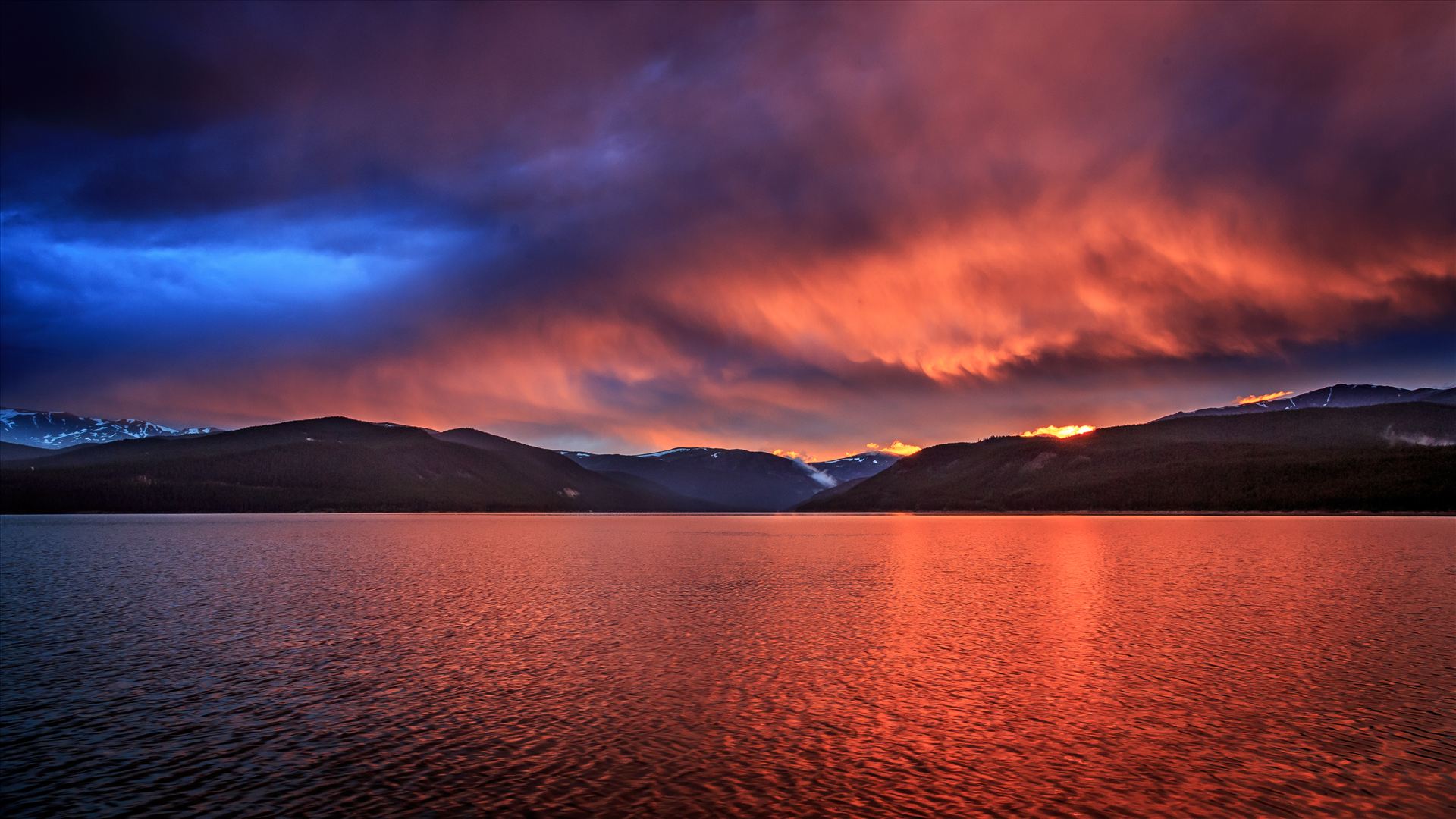Sunset on Turquoise II Sunset on the calm protected waters of Turqouise Lake, Leadville Colorado. by Scott Smith Photos