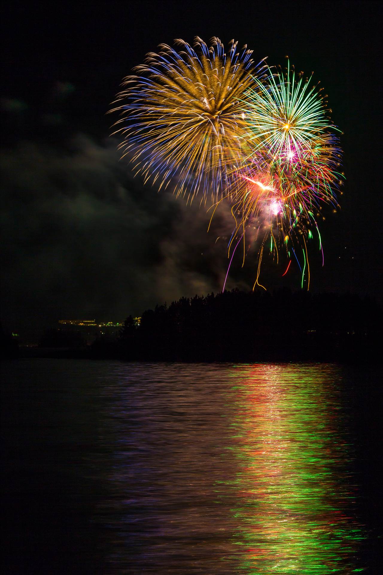 Dillon Reservoir Fireworks 2015 16  by Scott Smith Photos