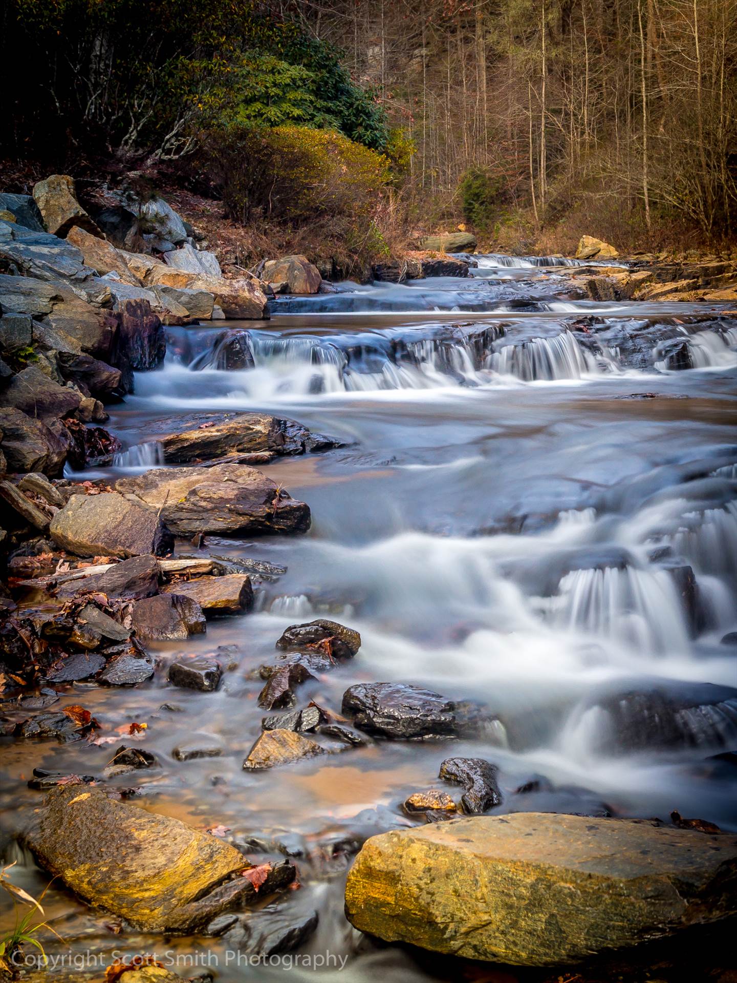 Toccoa Falls - Downstream  by Scott Smith Photos