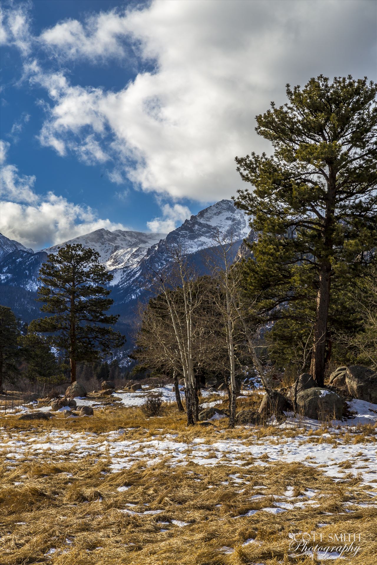 Winter at Bear Lake Road Winter's begun, taken just off Bear Lake Road in the Rocky Mountain National Park. by Scott Smith Photos