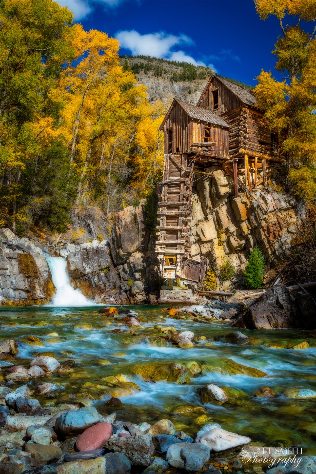 Crystal Mill, Colorado 11 The Crystal Mill, or the Old Mill is an 1892 wooden powerhouse located on an outcrop above the Crystal River in Crystal, Colorado by Scott Smith Photos