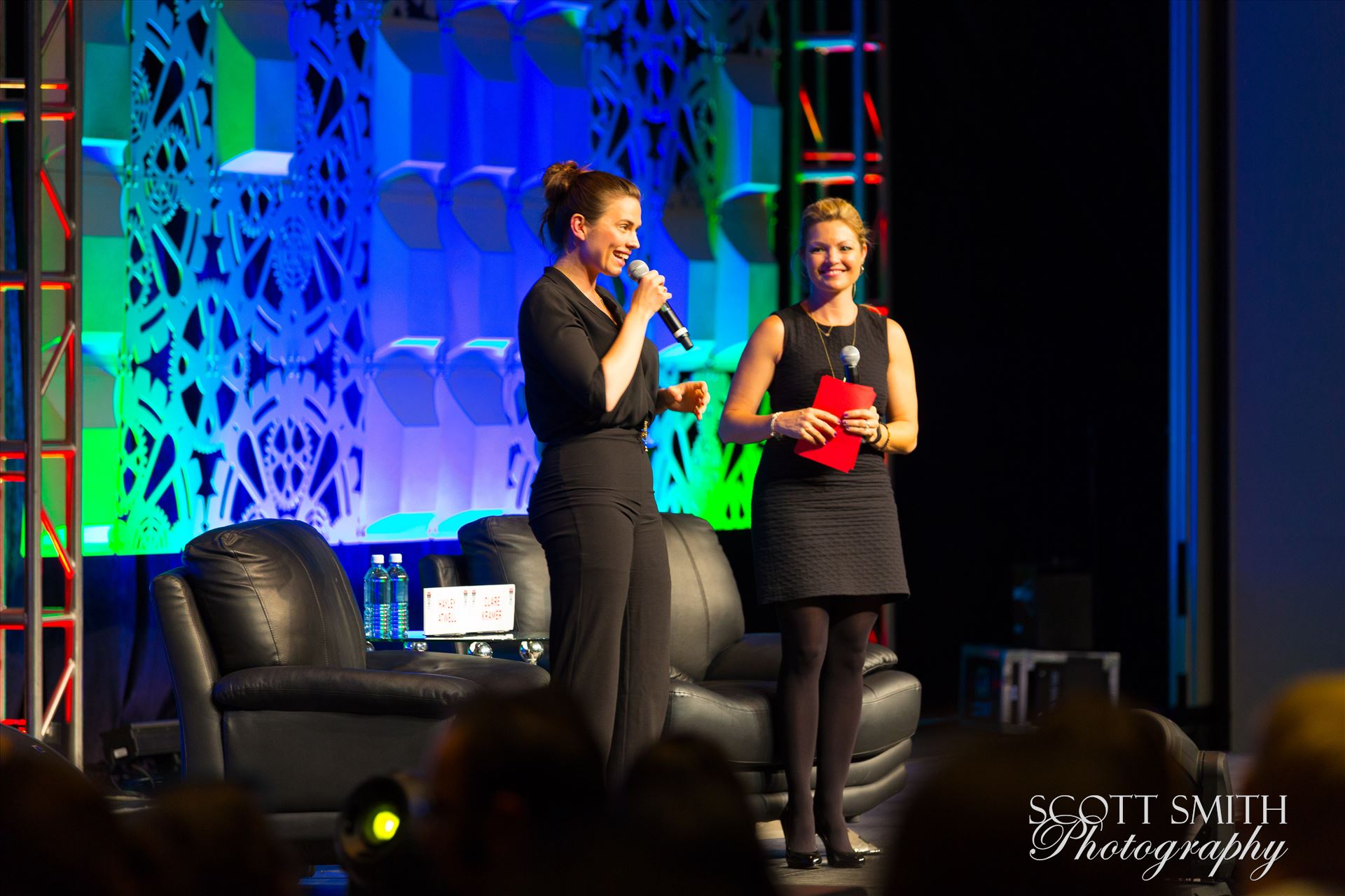 Denver Comic Con 2016 21 Denver Comic Con 2016 at the Colorado Convention Center. Clare Kramer and Haley Atwell. by Scott Smith Photos